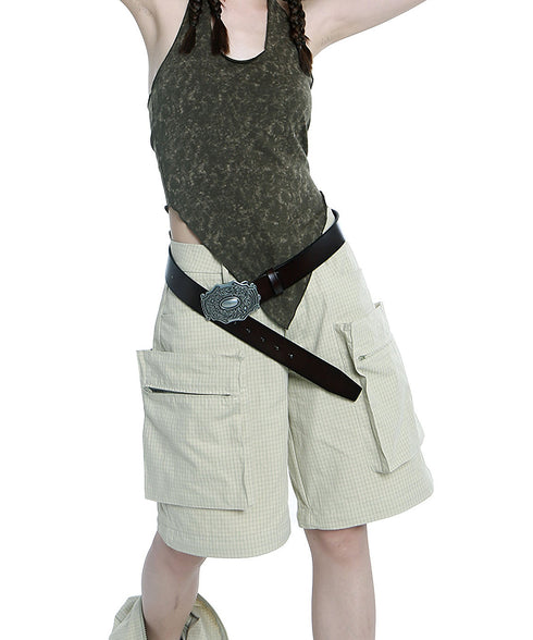 Floral Buckle Belt